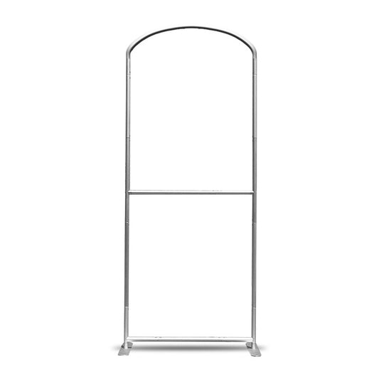 38" Curved Tube Fabric Banner Stand