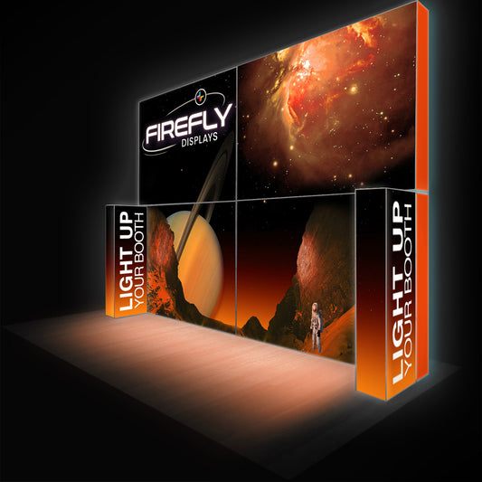 Firefly Backlit Grand Facade SEG Trade Show Booth Environment