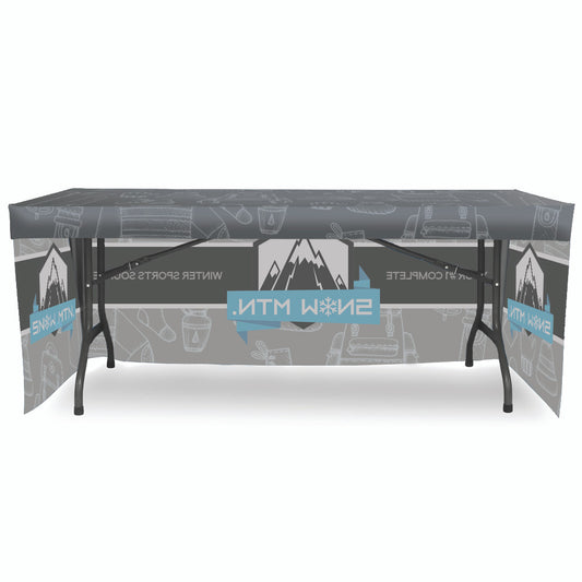 Straight Fit Table Cover Table Throw Printed for Trade Shows