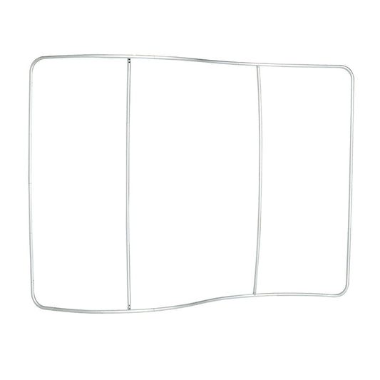 10ft. Wavy Fabric Tube Display for Trade Shows