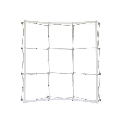 8ft. Curved Tension Fabric Pop Up Display for Trade Shows
