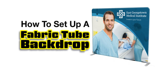 How To Set Up A Fabric Tube Backdrop For Your Trade Show Booth