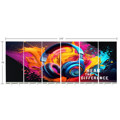 20ft. Retractable Banner Stand Wall - Economy Trade Show Backdrop