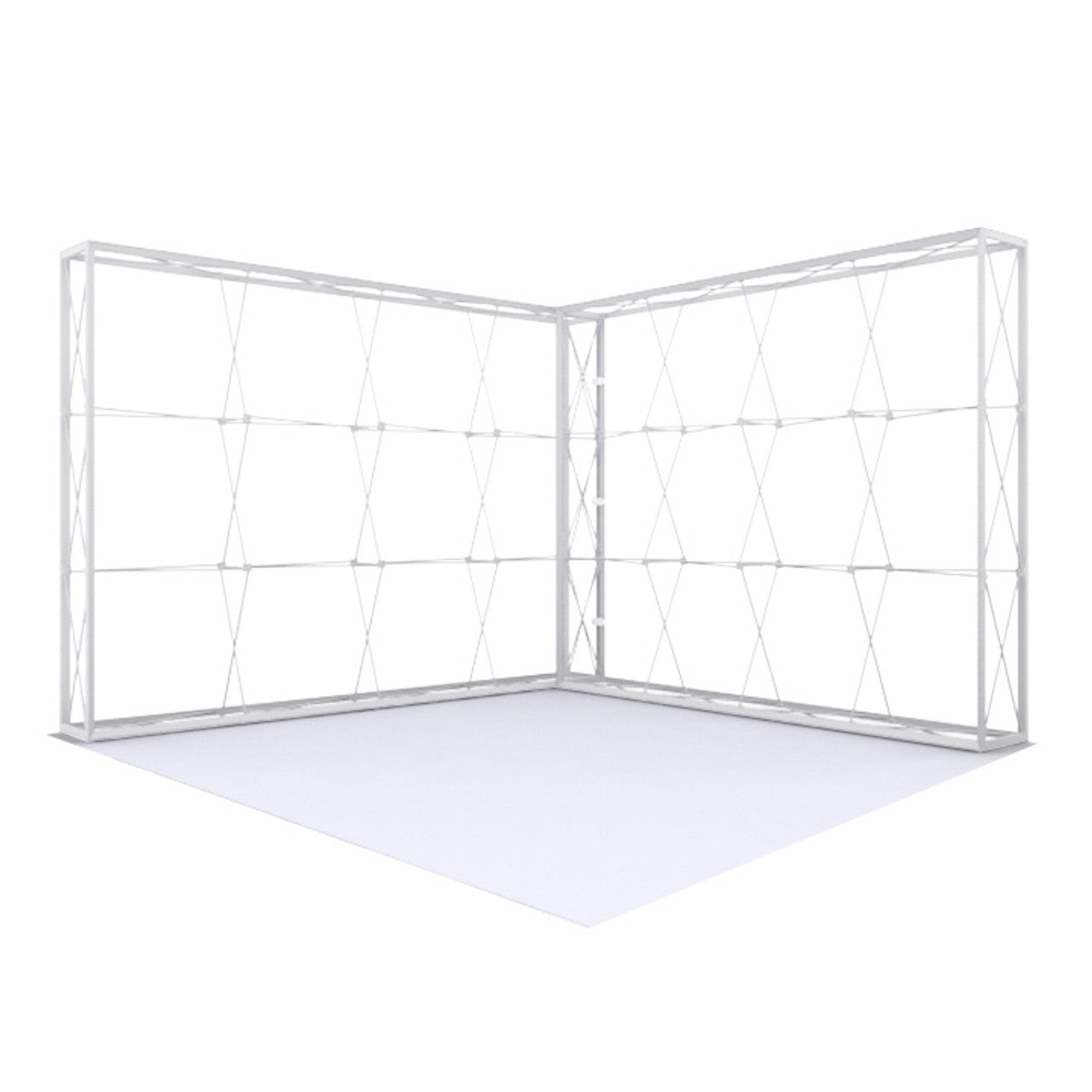 Firefly Backlit L-Shaped Corner SEG Trade Show Booth Environment