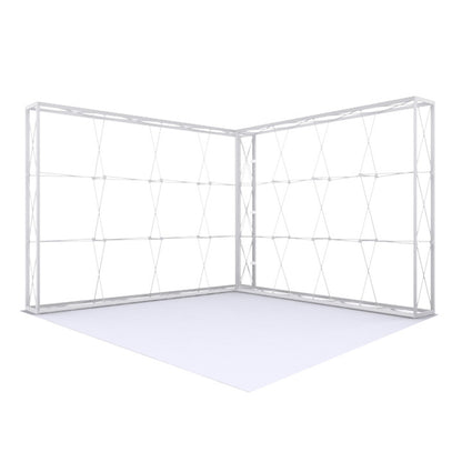 Firefly Backlit L-Shaped Corner SEG Trade Show Booth Environment