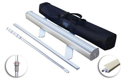 20ft. Retractable Banner Stand Wall - Economy Trade Show Backdrop