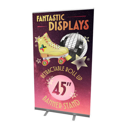 45" Retractable Roll Up Banner Stand