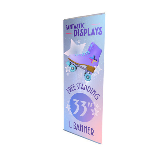 33" L Banner Stand