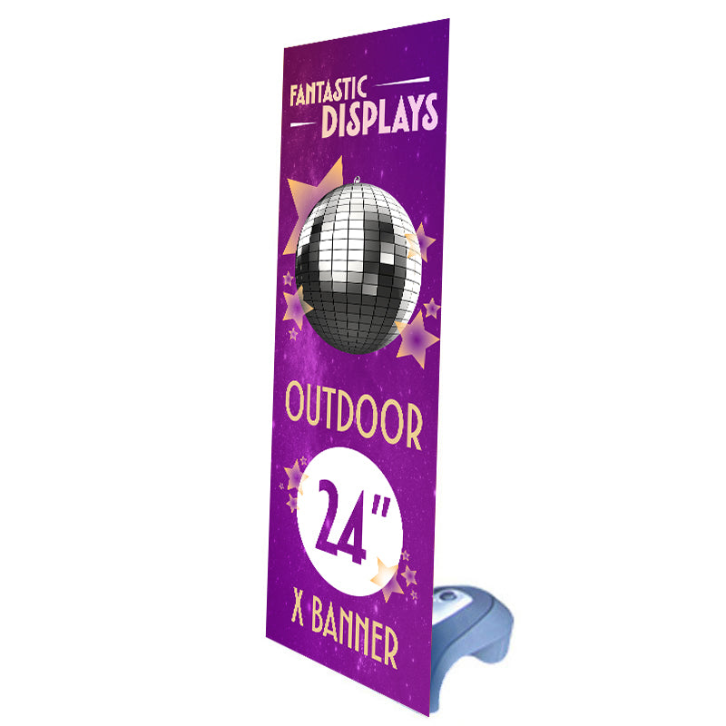 24" Outdoor X Banner Stand