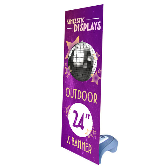 24" Outdoor X Banner Stand