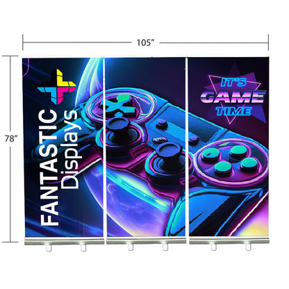 10ft. Retractable Banner Stand Wall - Economy Plus Trade Show Backdrop