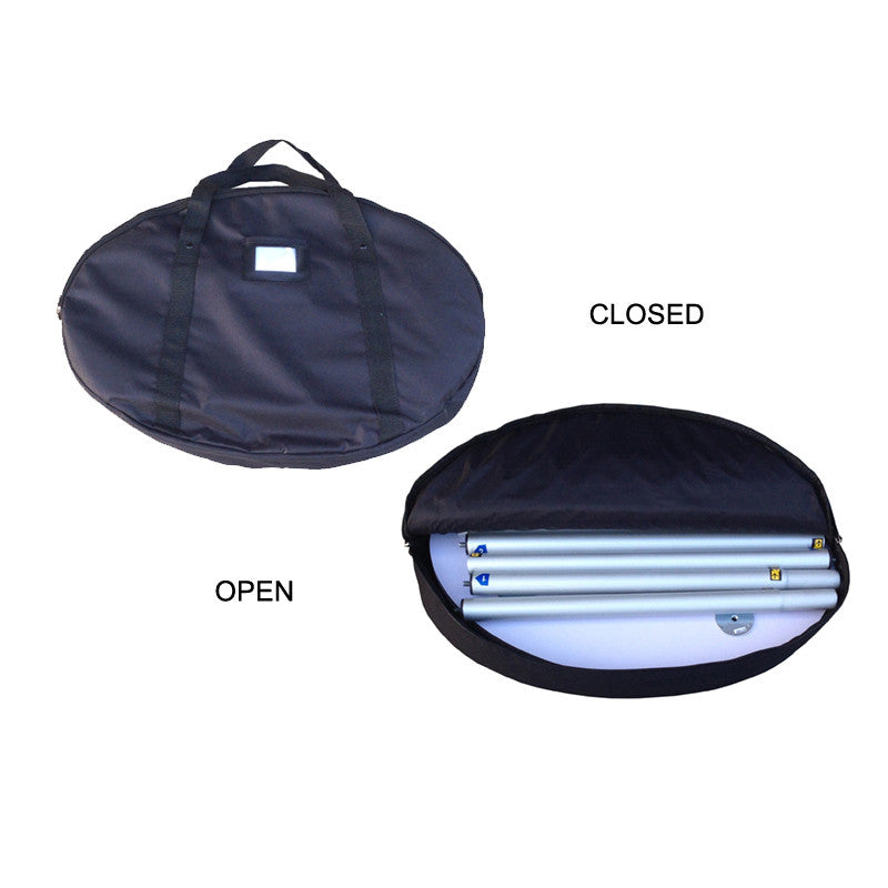 Oval Fabric Display Podium