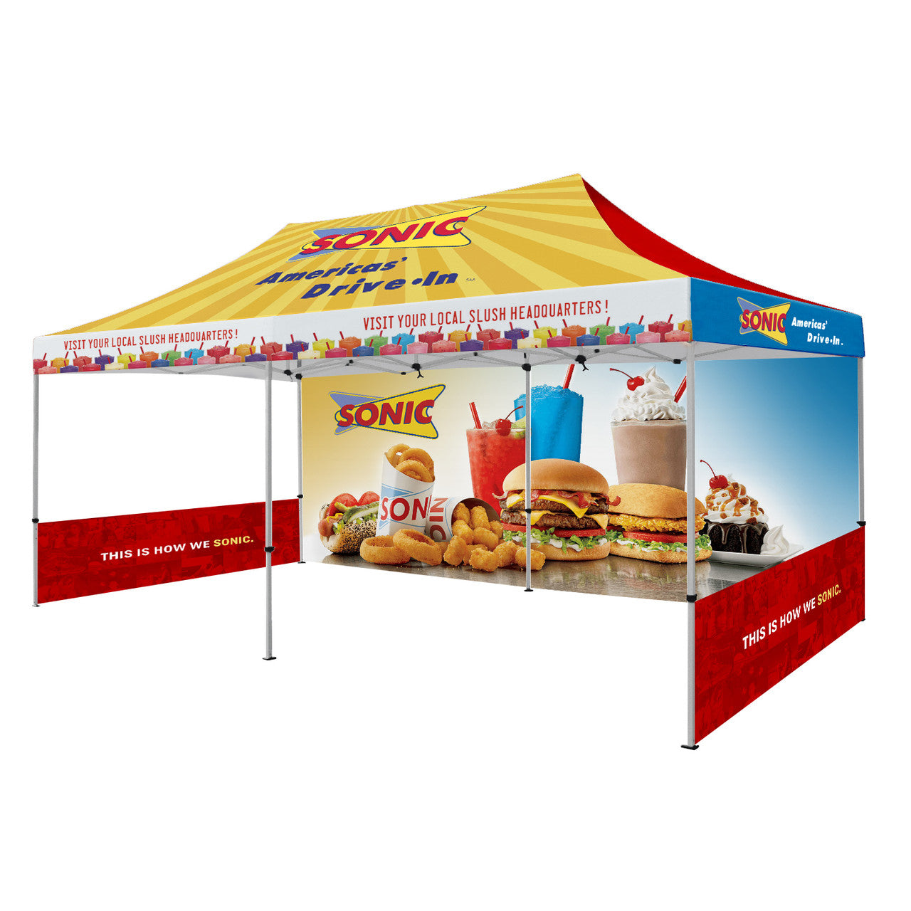 20x10 Full Color Custom Trade Show Event Canopy