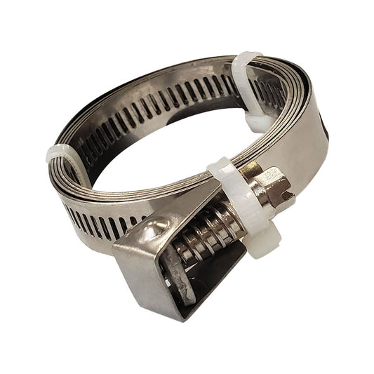 40" Adjustable Stainless Steel Hose Clamp, Duct Clamp, Pipe Clamp, Air Ducting Clamp With Flex Worm Drive, Quick Release Hose Clamps