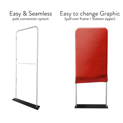 60" Fabric Tube Banner Stand