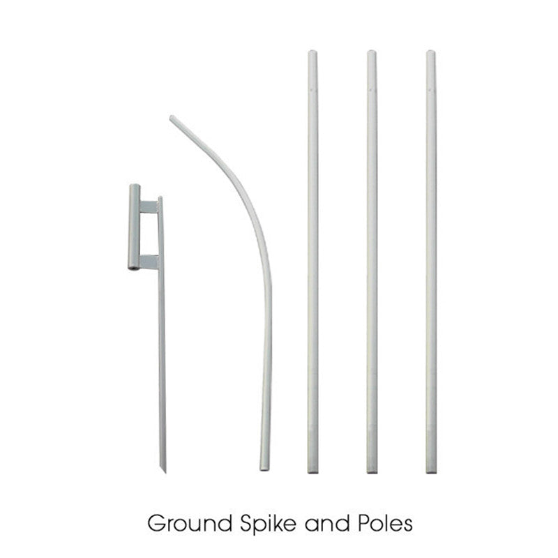 16ft. Full Color Custom Advertising Flag Banner Kit