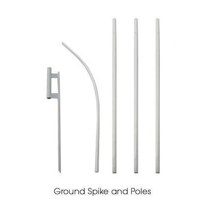 16ft. Full Color Custom Advertising Flag Banner Kit