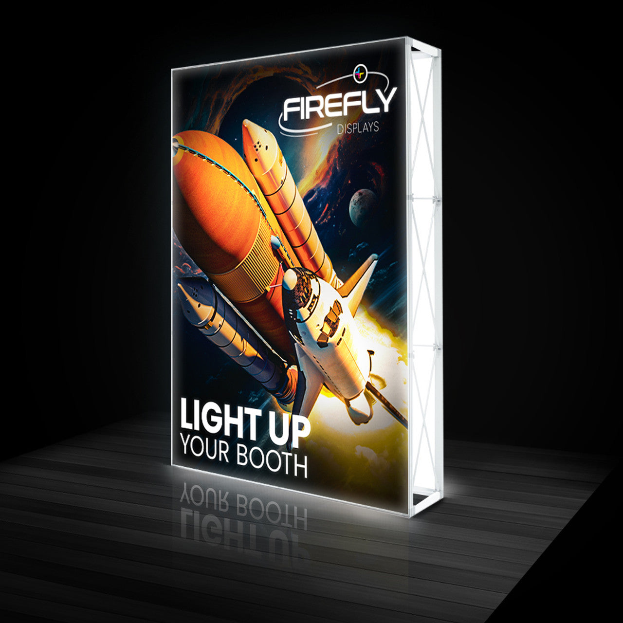 5ft. Firefly Backlit Trade Show Display