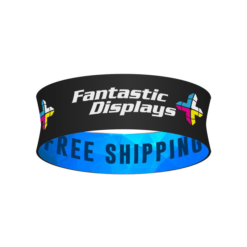 5ft. Circular Hanging Banner - Trade Show Booth Overhead Display Sign