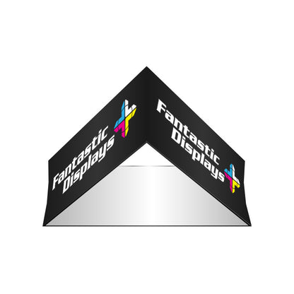 8ft. Triangular Hanging Banner - Trade Show Booth Overhead Display Sign