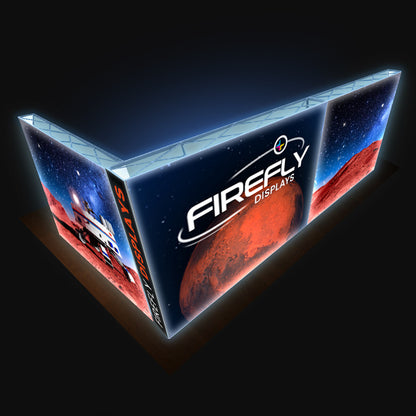 Firefly 18ft. Backlit L-Shaped Corner SEG Trade Show Booth Environment (C)