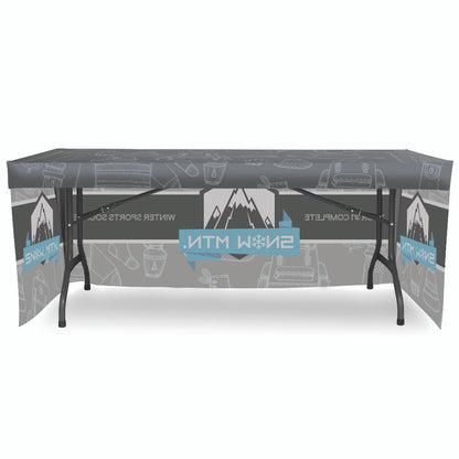 Straight Fit Table Cover Table Throw Printed for Trade Shows