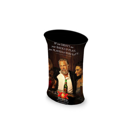 Oval Fabric Display Podium