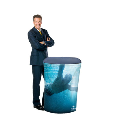 Rectangular Fabric Display Podium