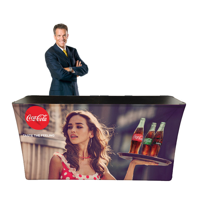 Folding Rectangular Fabric Display Counter/Podium