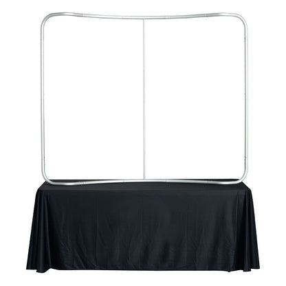 6ft. Curved Fabric Tube Table Top Display for Trade Shows