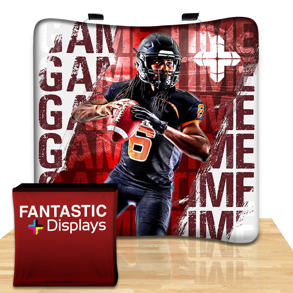 8ft. Curved Fabric Tube Display for Trade Shows (POP06)