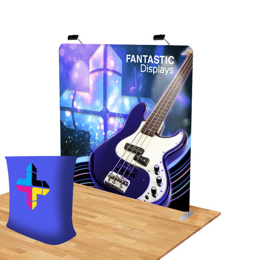 8ft. Straight Fabric Tube Display for Trade Shows