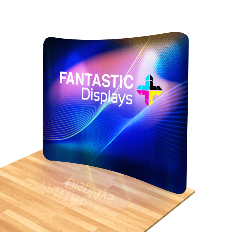10ft. Curved Fabric Tube Display for Trade Shows