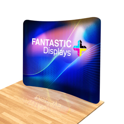 10ft. Curved Fabric Tube Display for Trade Shows