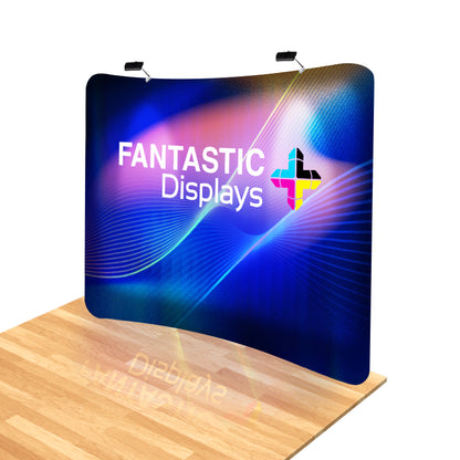 10ft. Curved Fabric Tube Display for Trade Shows