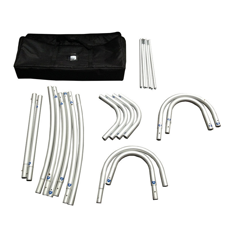 36" S-Curved Fabric Tube Banner Stand