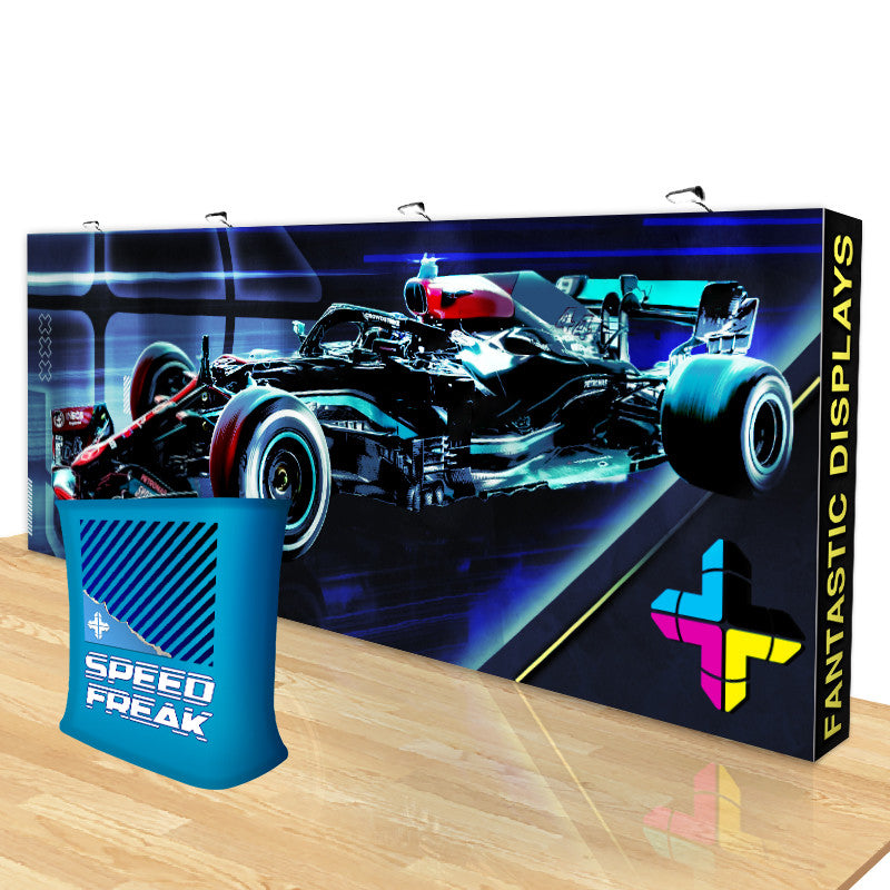 20ft. Stretch Fabric Large Pop Up Display