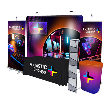 Venture Trade Show Elite Booth Package (A) w/ TV Combo