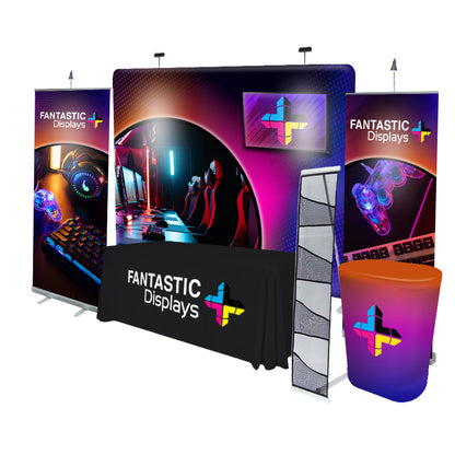 Venture Trade Show Elite Booth Package (A) w/ TV Combo