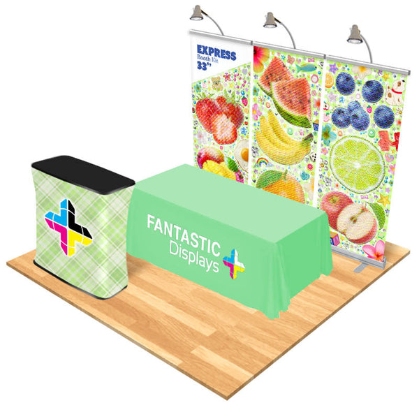 Express Trade Show Booth Display Package (A) – Fantastic Displays