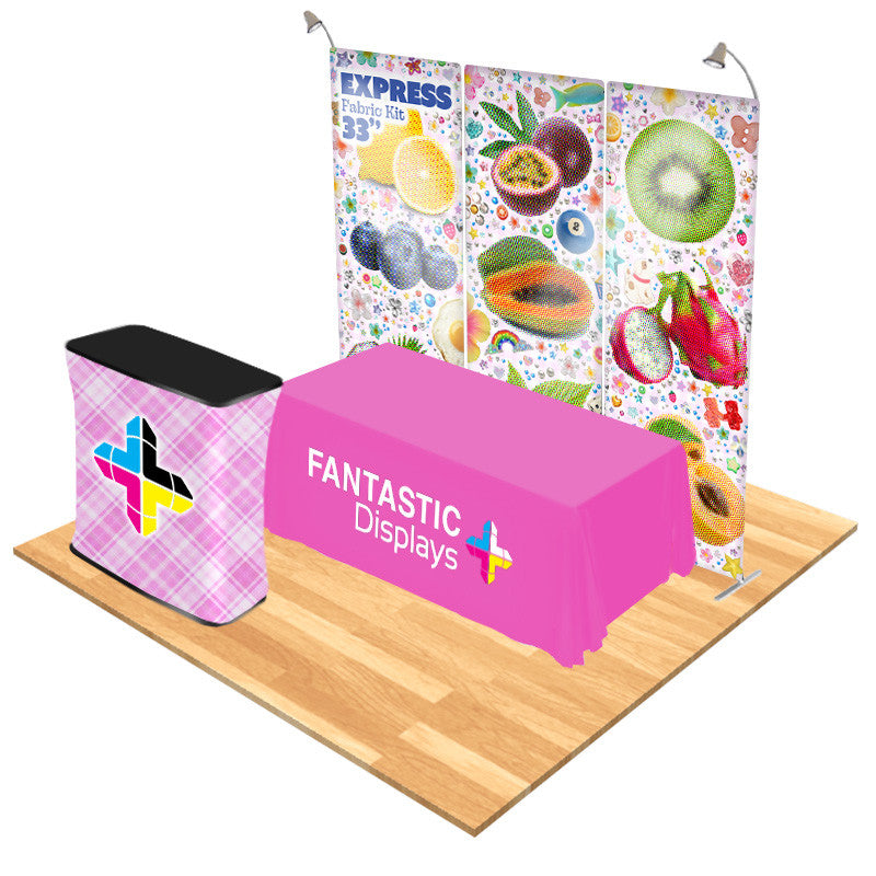 Display Backage Express Trade Show Booth Display Package (D) – Fantastic Displays