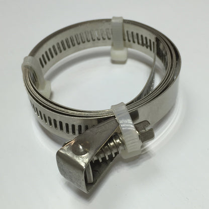 40" Adjustable Stainless Steel Hose Clamp, Duct Clamp, Pipe Clamp, Air Ducting Clamp With Flex Worm Drive, Quick Release Hose Clamps