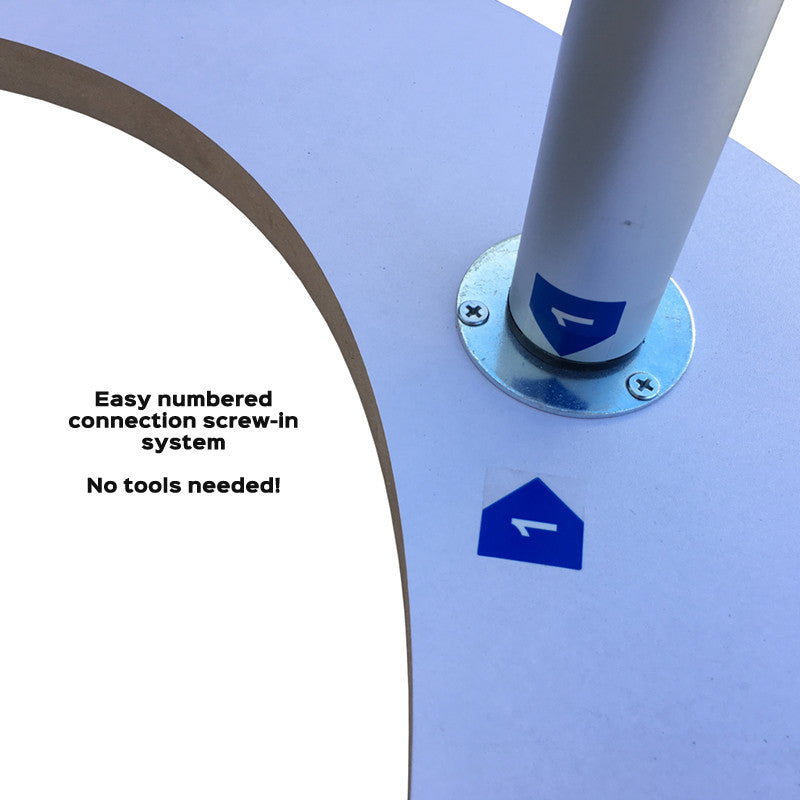 Oval Fabric Display Podium