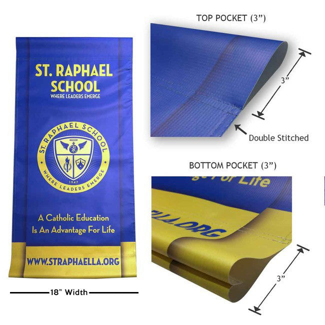 Replacement 18" Pole Banners