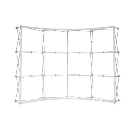 10ft. Curved Tension Fabric Pop Up Backdrop Display for Trade Shows