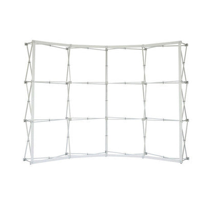 10ft. Curved Tension Fabric Pop Up Backdrop Display for Trade Shows