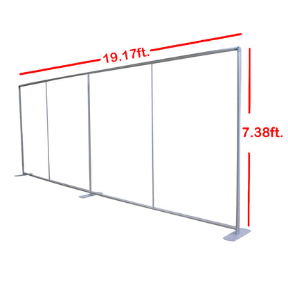 20ft. Straight Fabric Tube Large Trade Show Display