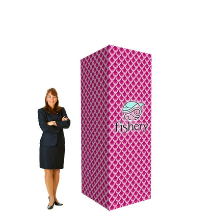 8' Trade Show Display Tower - Branded Pillar