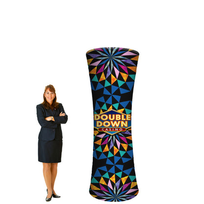 8' Trade Show Display Tower - Branded Column